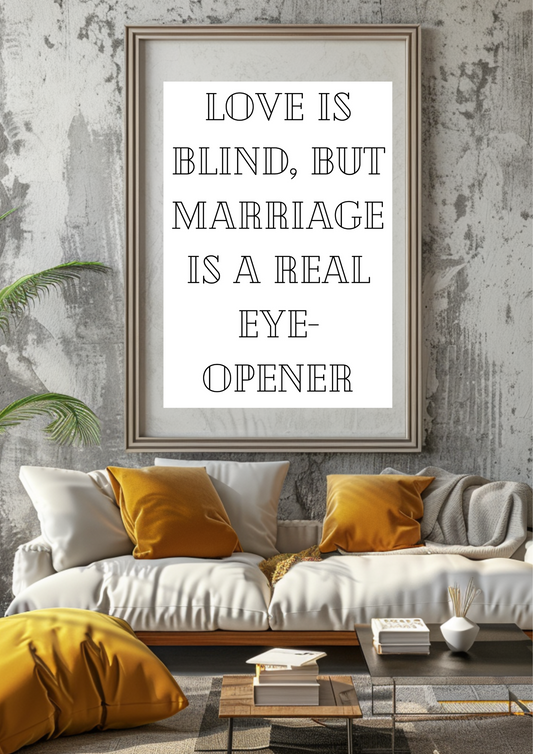 Love Is Blind, But Marriage Is a Real Eye-Opener